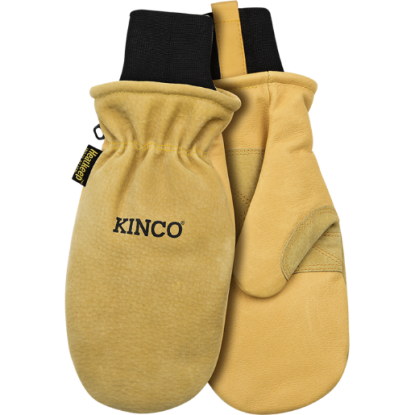 Lined Heavy Duty Pigskin Ski Mittens