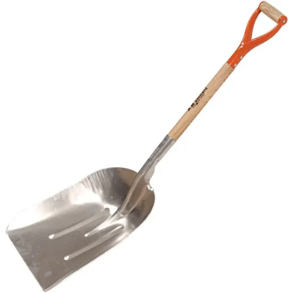 Heavy Gauge Aluminum Scoop Shovel w/ Short Handle