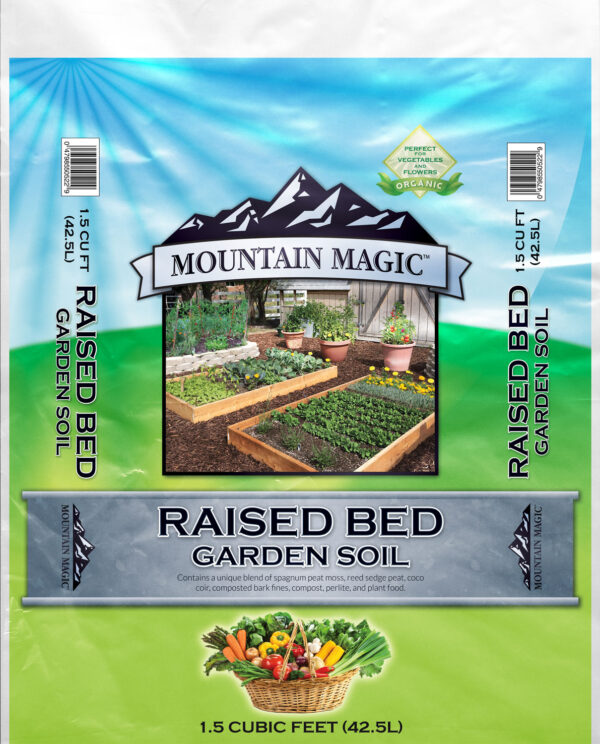 Raised Bed Garden Soil- 1.5 Cubic ft or 2 Cubic Yard Tote